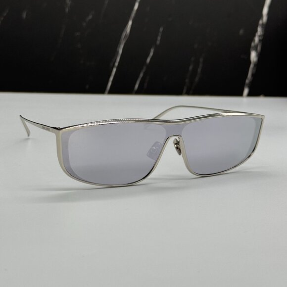 NEW SAINT LAURENT SL605 LUNA 003 SUNGLASSES WOMEN SQUARE SILVER EYEWEAR SL 605 - Picture 5 of 10